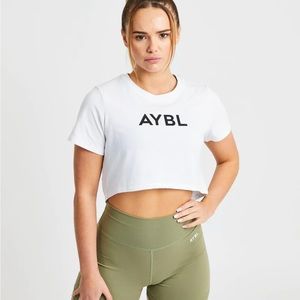 AYBL White Crop Top NWOT